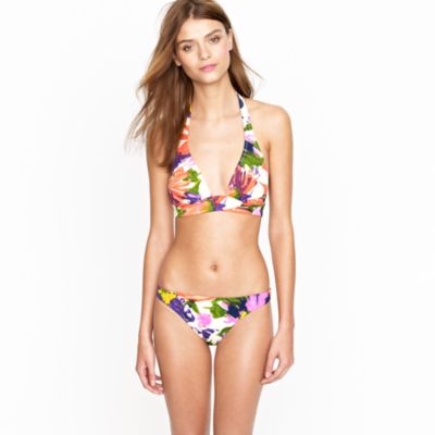 Garden floral triangle halter top