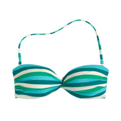 Caribbean stripe bandeau top