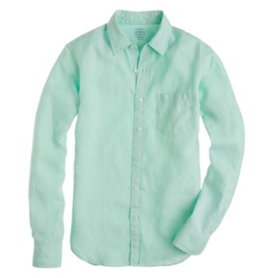 Slim Irish linen shirt