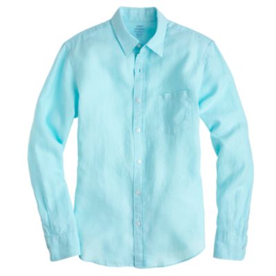 Slim Irish linen shirt