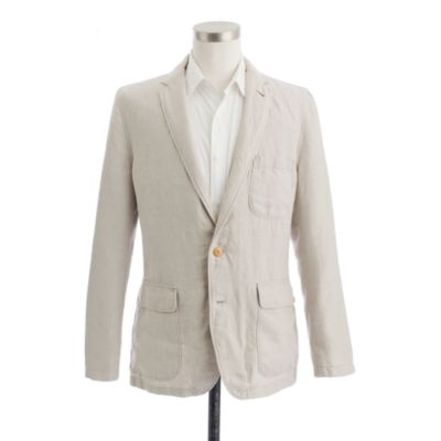 Unconstructed Ludlow sportcoat in washed Irish linen