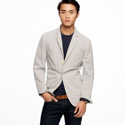 Seersucker workwear jacket