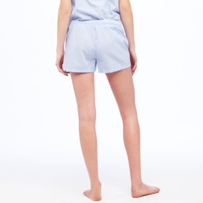 Sleep short in shirting stripe