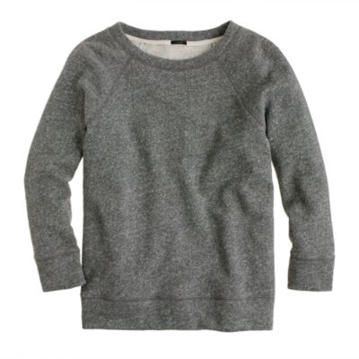 Fleece three-quarter sleeve tee