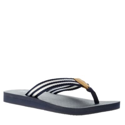 Stripe flip-flops
