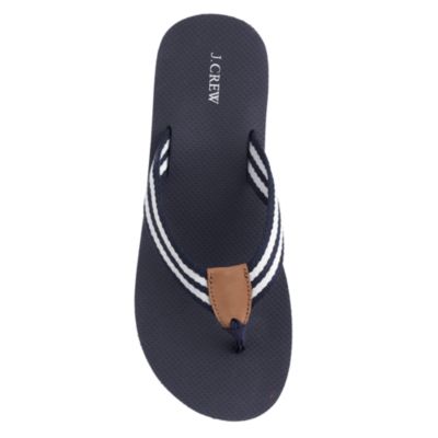 Stripe flip-flops