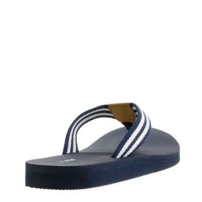 Stripe flip-flops