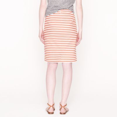 No. 2 pencil skirt in deck stripe