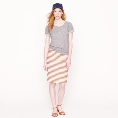 No. 2 pencil skirt in deck stripe