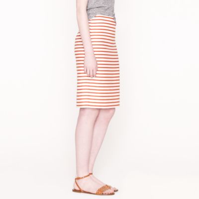 No. 2 pencil skirt in deck stripe