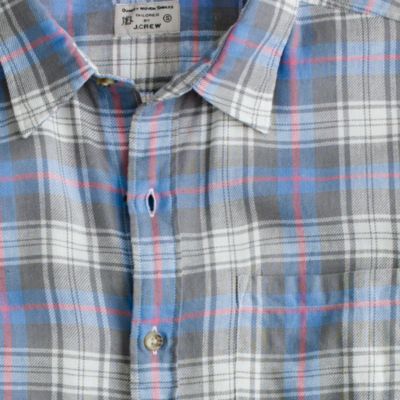Summerweight twill shirt in Marston plaid