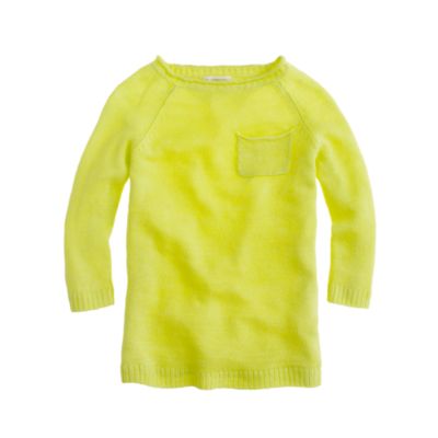 Girls' linen sunny-side tunic