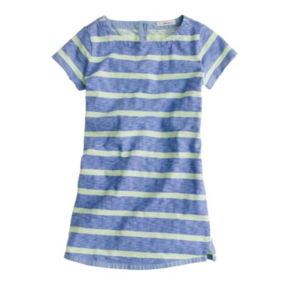 Girls' stripe tee dress