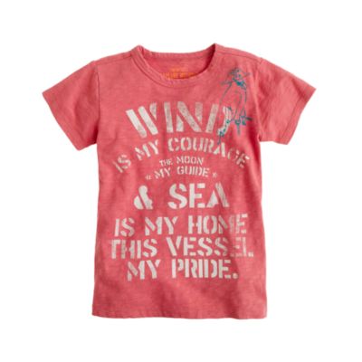 Boys' pirate poem tee