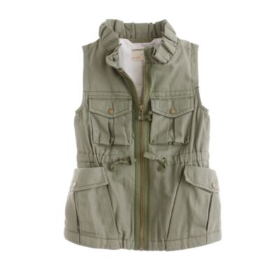 Girls' safari vest