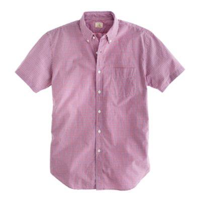 Secret Wash short-sleeve shirt in Wyle tattersall