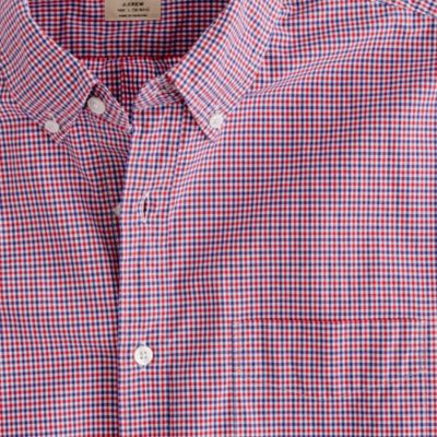 Secret Wash short-sleeve shirt in Wyle tattersall