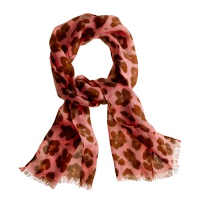 Girls' lightweight print scarf