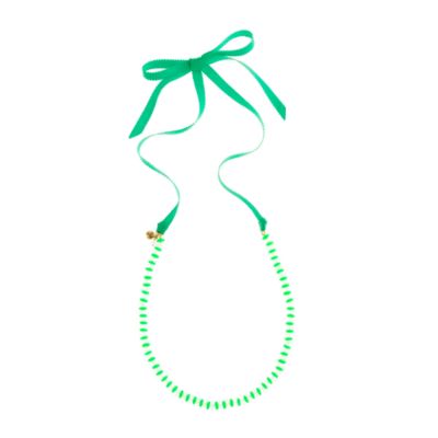 Girls' crystal neon necklace