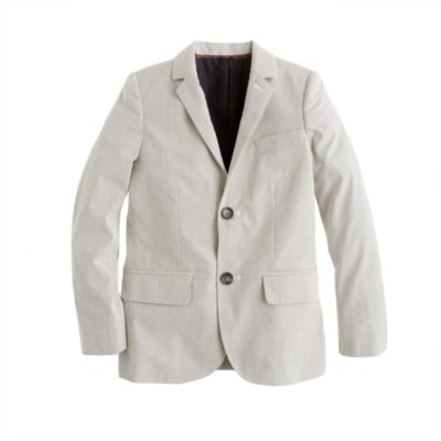 Boys' Ludlow suit jacket in fine stripe