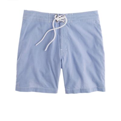 7" board shorts in oxford cloth