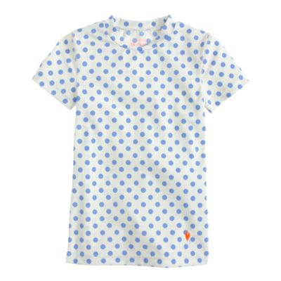 Girls' short-sleeve rash guard in classic dot