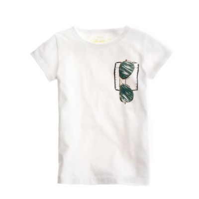 Girls' pocket shades tee