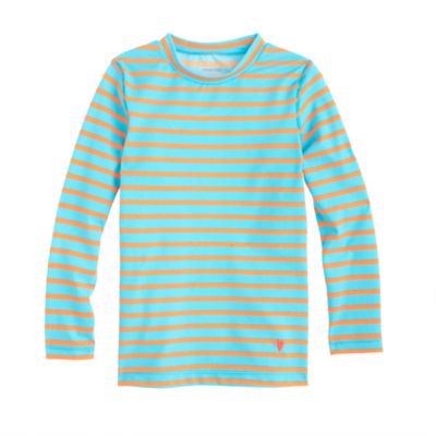 Girls' rash guard in stripe
