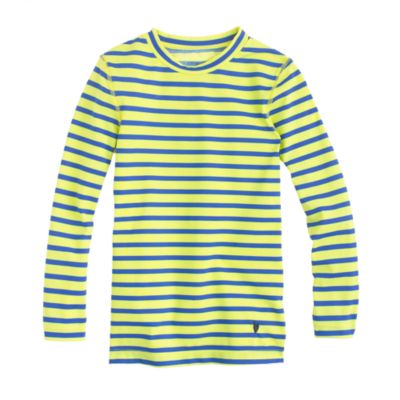 Girls' rash guard in stripe