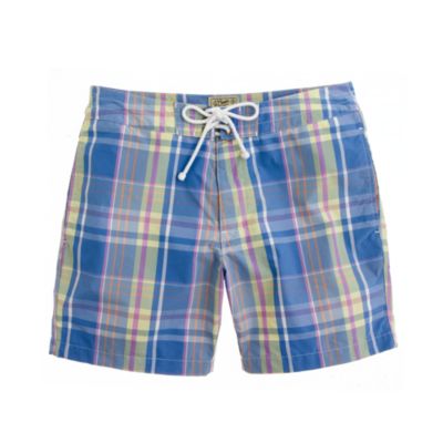 7" board short in mattituck plaid