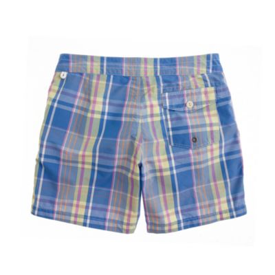 7" board short in mattituck plaid