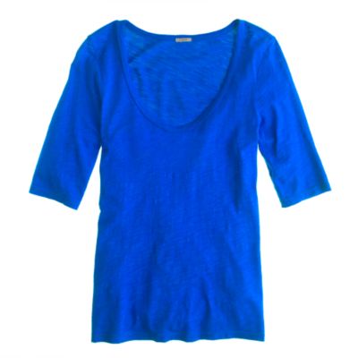 Drapey elbow-sleeve tee