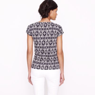 Vintage cotton tee in ikat