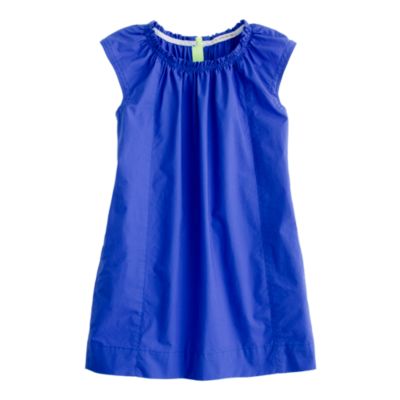 Girls' poplin shift dress