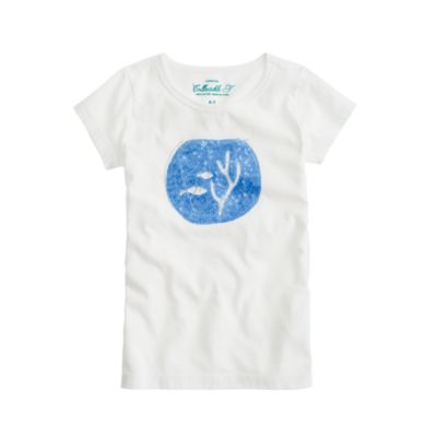 Girls' glam goldfish tee
