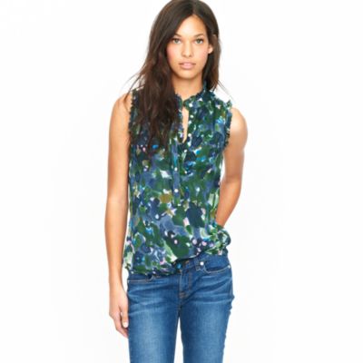 Natasha top in gardenshade floral