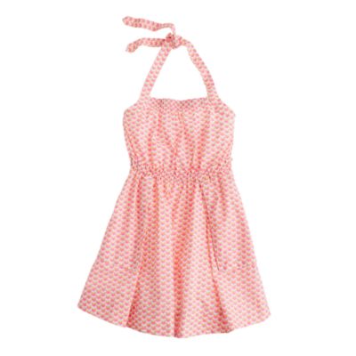 Girls' apron dress in sushi print