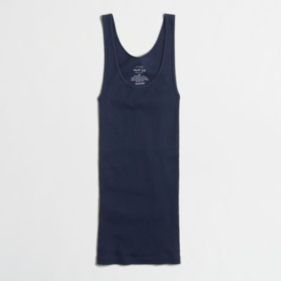 Factory ribbed cotton tank