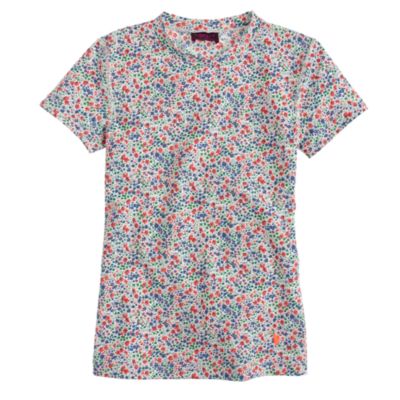 Girls' Liberty short-sleeve rash guard in Phoebe floral