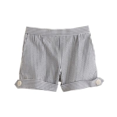 Girls' seersucker short