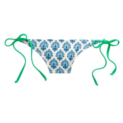 Emblem paisley string bikini
