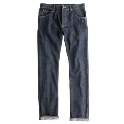 Lee&reg; for J.Crew 101 B regular straight selvedge jean in rinse wash