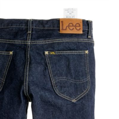 Lee&reg; for J.Crew 101 B regular straight selvedge jean in rinse wash