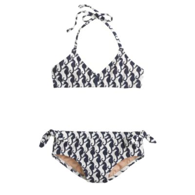 Girls' bikini set in sea horse