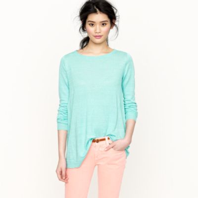 Linen swing sweater
