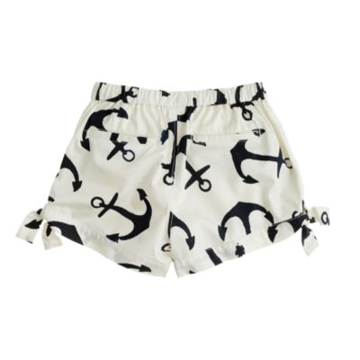 Girls' little bows short in dizzy anchors