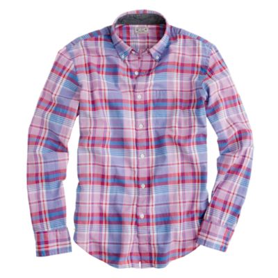 Indian cotton shirt in Ashcroft plaid