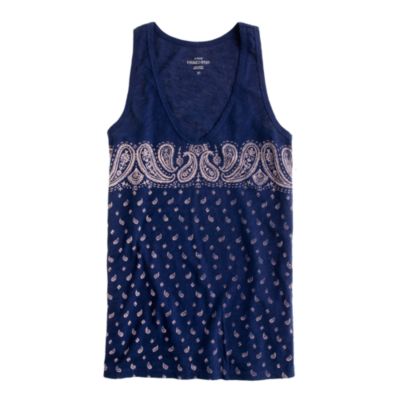 Vintage cotton bandana tank