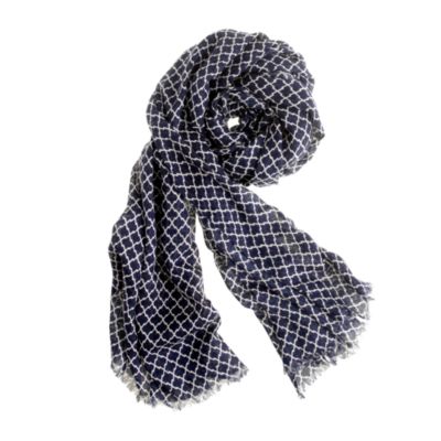 Windowpane scarf