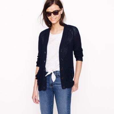 Linen beach cardigan